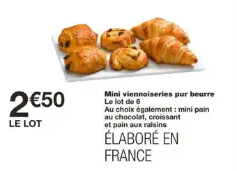 Monoprix Mini viennoiseries pur beurre offre