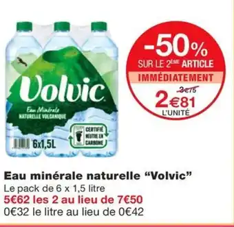 Monoprix Eau minérale naturelle "Volvic" offre