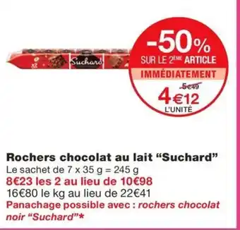 Monoprix Rochers chocolat au lait “Suchard” offre