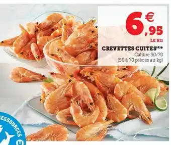 U Express Crevettes cuites offre