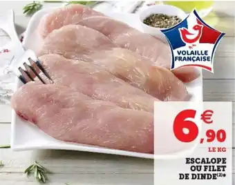 Escalope ou filet de dinde
