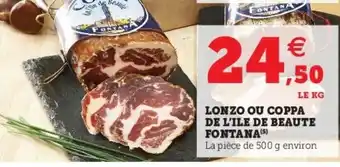 U Express Lonzo ou coppa de l'ile de beaute offre