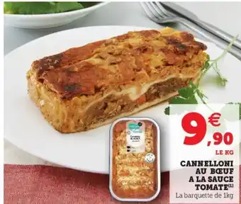 U Express Cannelloni au bœuf à la sauce tomate offre