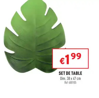 Trafic Set de Table offre