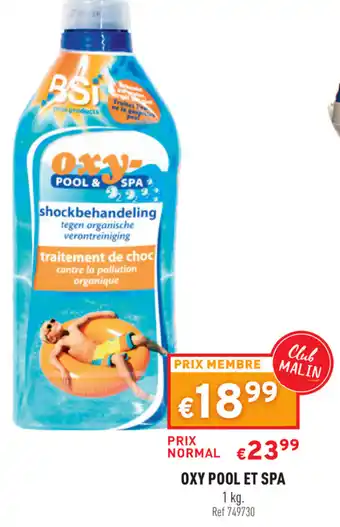 Trafic Oxy Pool et Spa offre
