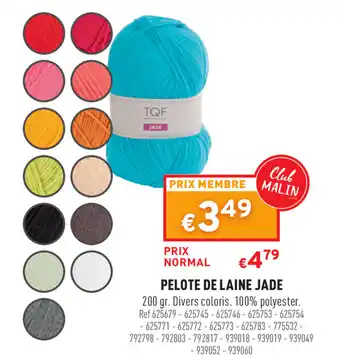 Pelote de Laine jade