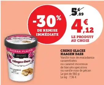 Super U CREME GLACEE HAAGEN DAZS offre