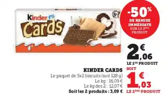 Super U KINDER CARDS offre