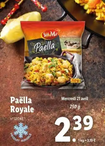 Lidl Paëlla Royale offre