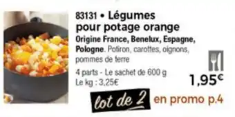 Thiriet Lègumes Pour Potage Orange offre