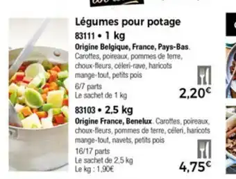 Thiriet Lègumes Pour Potage offre