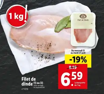 Filet de dinde