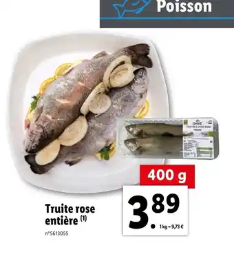 Lidl Truite rose entière offre