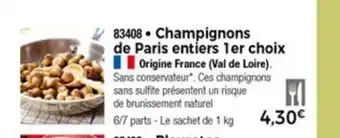 Thiriet Champignons De Paris Entiers 1er Choix offre