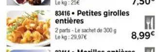 Thiriet tites Girolles Entières offre