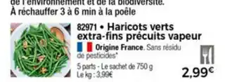 Thiriet Haricots Verts Extra-fins Prècuits Vapeur offre