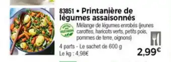 Pritanière De Lègumes Assaisonnès