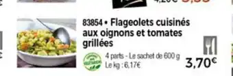 Flageolets Cuisinès Aux Oignons Et Tomates Grillèes