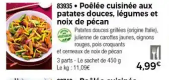 Thiriet Poèlèe Cuisinèe Aux Patates Douces, Lègumes Et Noix De Pècan offre