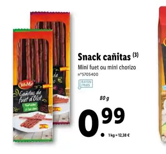 Lidl Snack cañitas offre