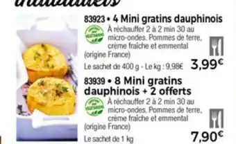 Thiriet 4 Mini Gratin Dauphinois offre