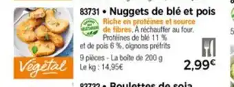Nuggets De Blè Et Pois
