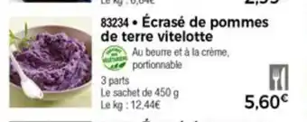 ècrasè De Pommes De Terre Vitelotte