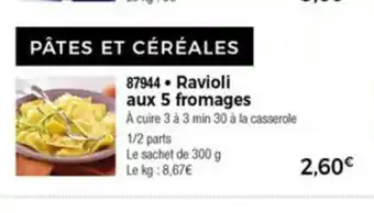 Thiriet Ravioli Aux 5 Fromages offre