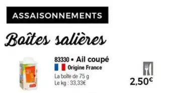 Thiriet Ail Coupè offre