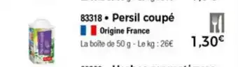 Thiriet Persil Coupè offre