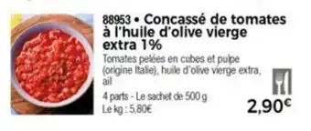 Thiriet Concassè De Tomates a l'huile D'Olive Vierge Extra 1% offre