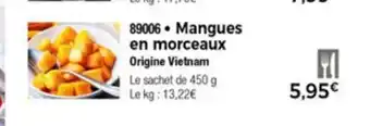 Thiriet Mangues En Morceaux offre