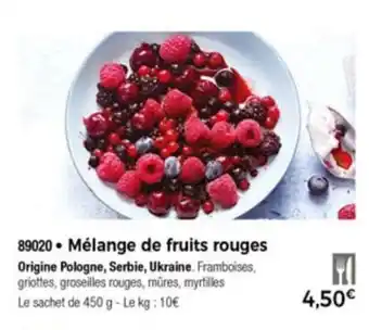 Thiriet Mèlange De Fruits Rouges offre