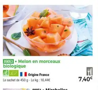 Melon En Morceaux Biologique