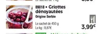 Thiriet Griottes Dènoyautèes offre