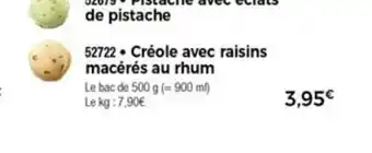 Crèole Avec Raisins Macèrès Au Rhum