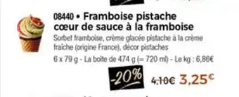 Thiriet Framboise Pistache Coeur De Sauce A La Framboise offre