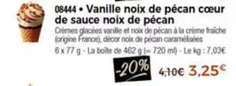 Thiriet Vanille Noix De Pècan Coeur De Sauce Noix De Pècan offre
