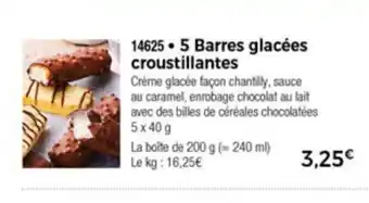 Thiriet 5 Barres Glacèes Croustillantes offre