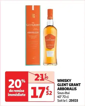 Auchan WHISKY GLENT GRANT ARBORALIS offre