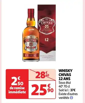Auchan WHISKY CHIVAS 12 ANS offre