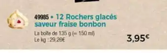 Thiriet 12 Rochers Glacès Saveur Fraise Bonbon offre