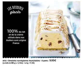 Omelette Norvègienne Rhum/Raisins