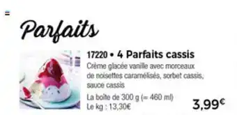 4 Parfaits Cassis