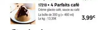 Thiriet 4 Parfaits Cafè offre