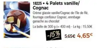 Thiriet 4 Palets Vanille/Cognac offre