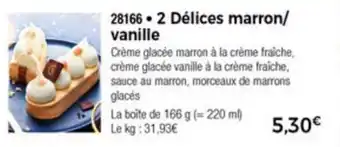 Thiriet 2 Dèlices Marron/Vanille offre