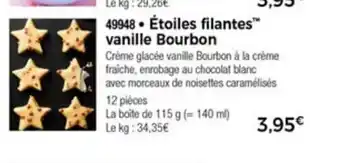 Etoiles Filantes Vanille Bourbon