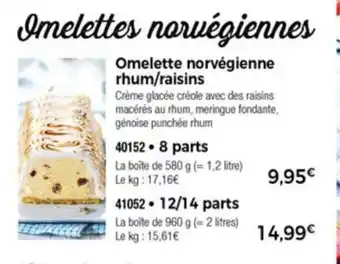 Thiriet Omelette Norvègienne Rhum/Raisins offre
