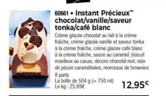 Thiriet Instant Prècieux Chocolat/Vanille/Saveur Tonka/Cafè Blanc offre